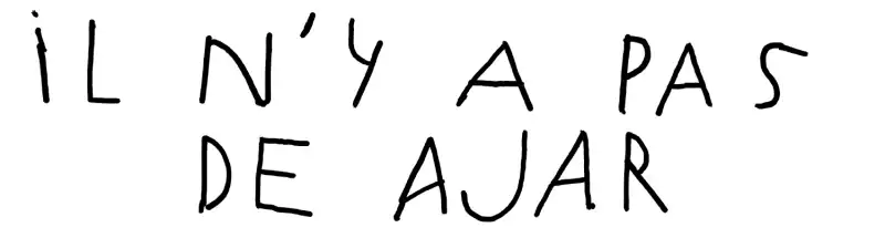 Il n’y a pas de Ajar